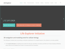 Tablet Screenshot of lifeexplorer.info